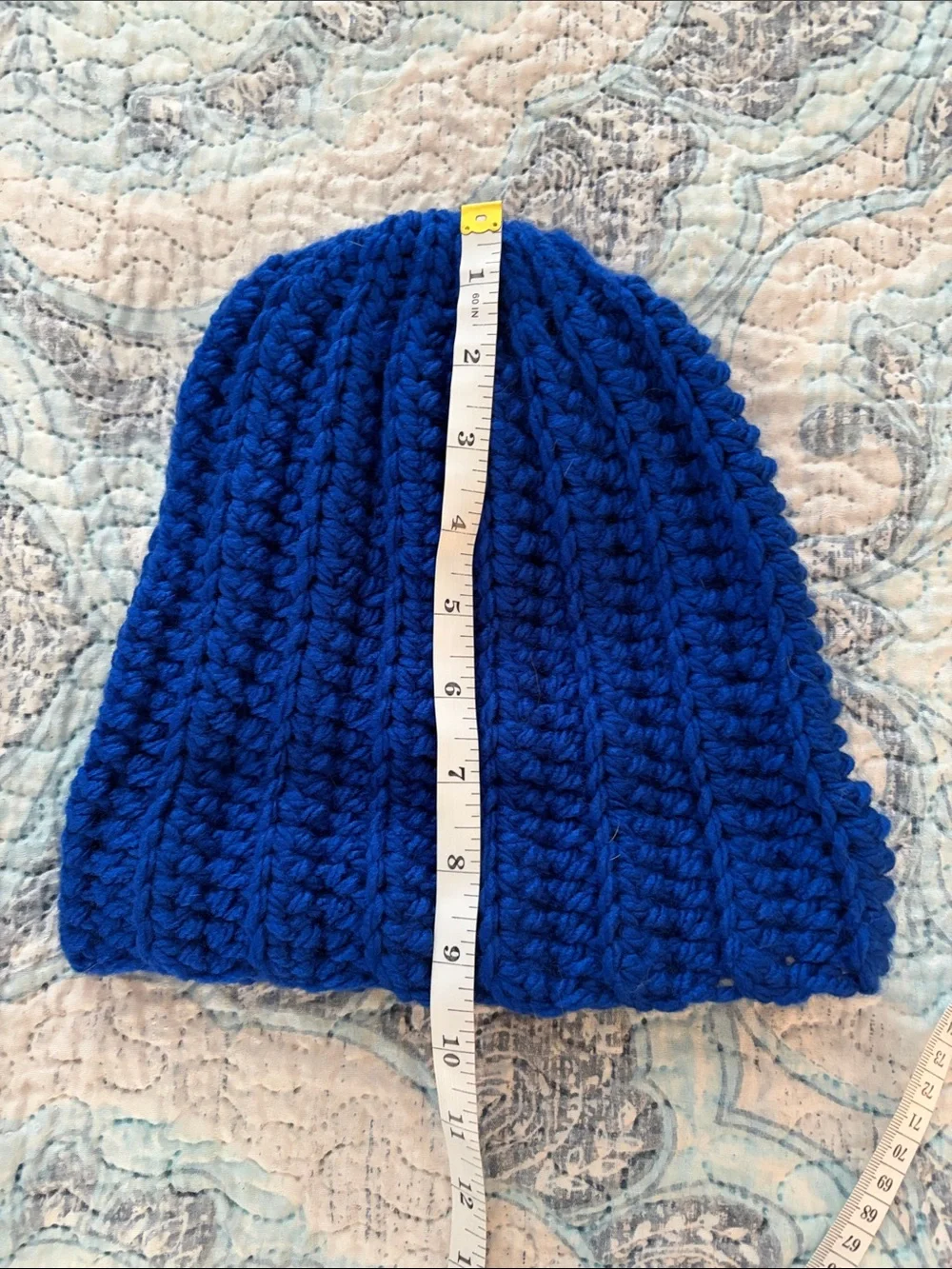 Hand Crafted Kids Knit Beanie - Royal Blue